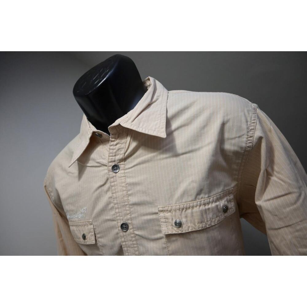 Wrangler 47 Western Metal Button Long Sleeve Cowboy Union Shirt Mens Size XL